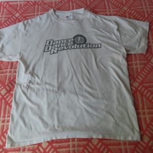 DANCE DANCE REVOLUTION L Promo Shirt DDR Arcade PS2 OOP RARE HTF hanes